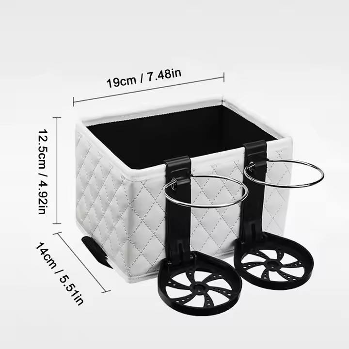 Creative Multifunctio<i></i>nal Leather Car Cup Holder Storage Box Organizer | JY Model J-15644 | Wholesale