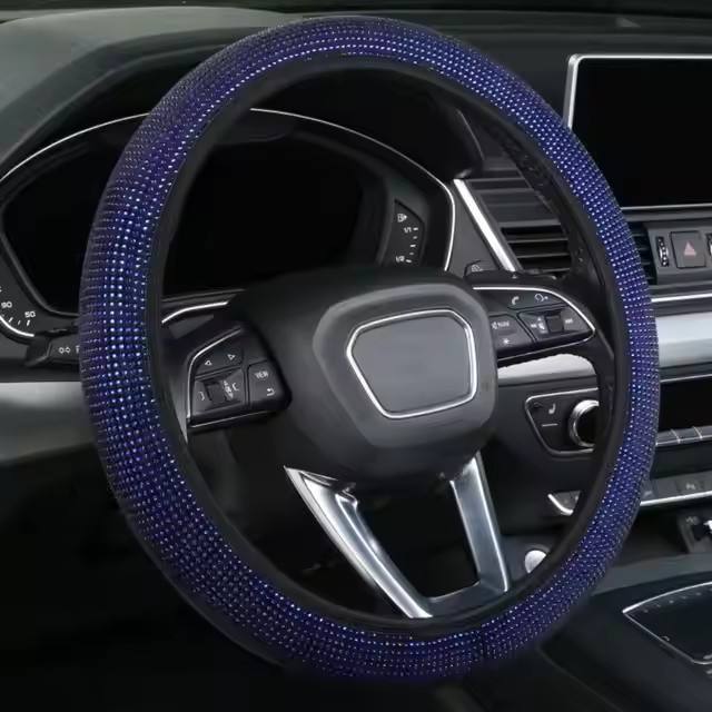JY J-0785 Fashion Diamond Bling Rhinestone Steering Wheel Cover for Women - Ma<i></i>'anshan Jiuyan Tr